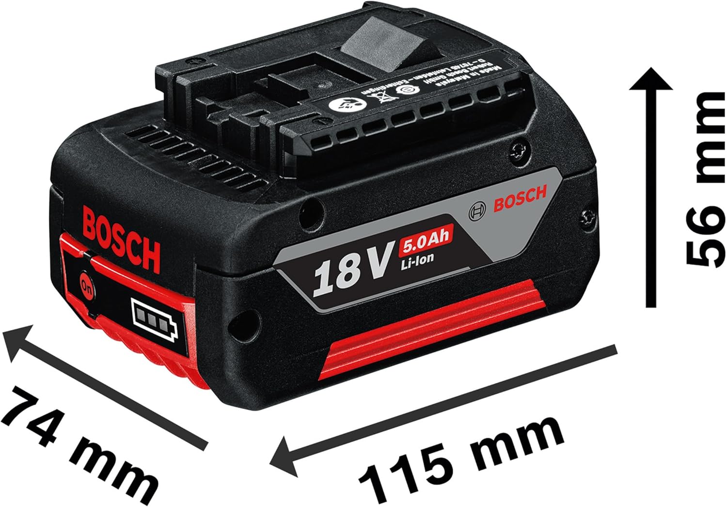 Batterie Bosch Professional GBA 18V 5.0Ah - 18 V 5 Ah
