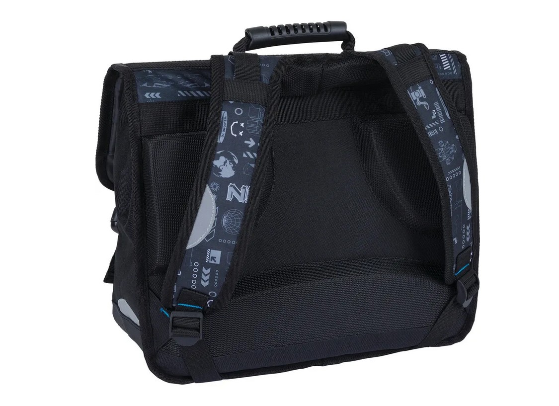 Oberthur - 1 Cartable D38 - Thème Monstre - Dimension 16 x 38 x 34 cm - 2 compartiments 