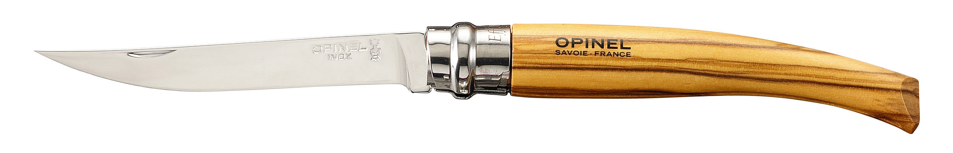 Couteau Opinel Effilé N°10 manche en olivier