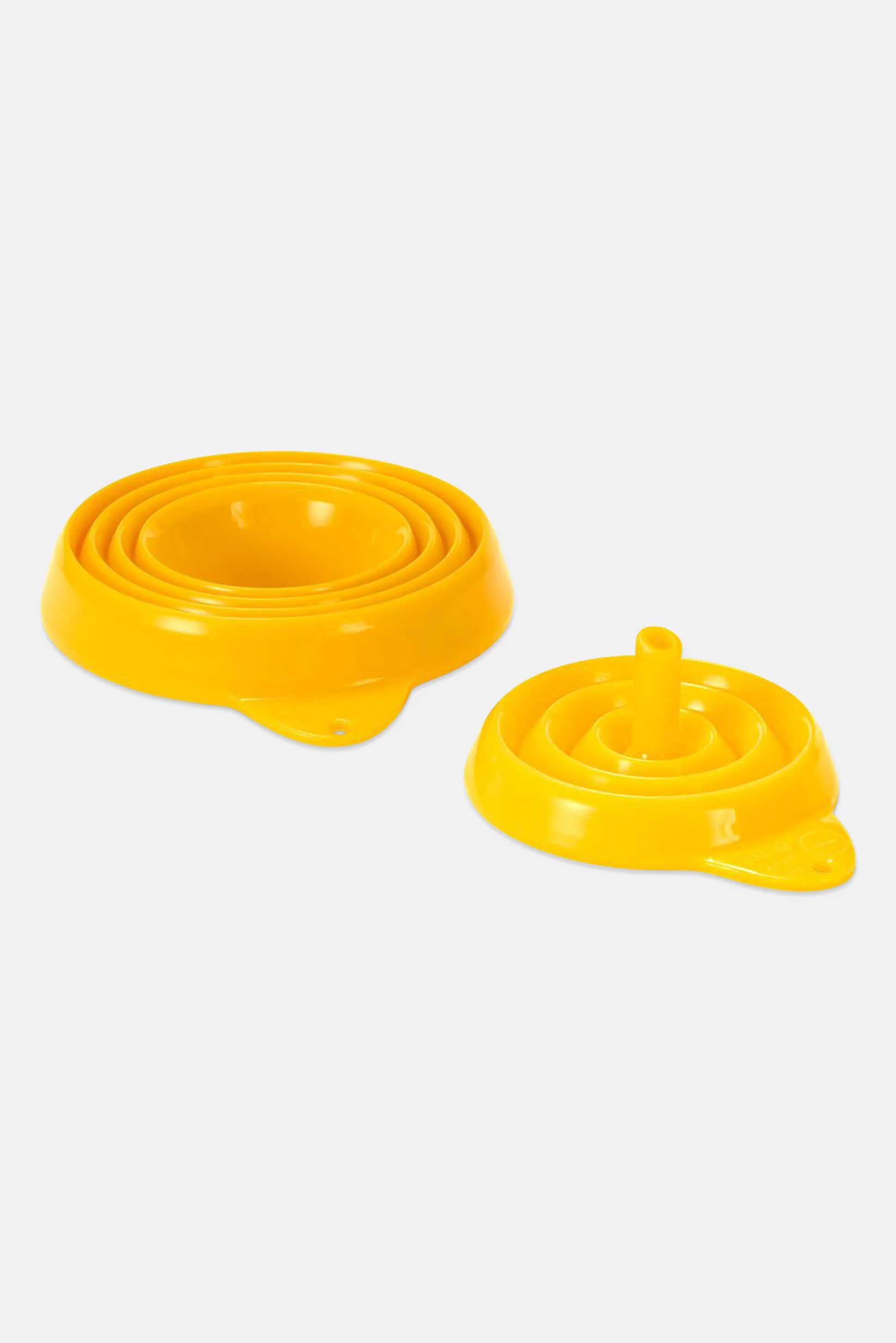 Lot De 2 Entonnoirs En Silicone Pliable, Jaune