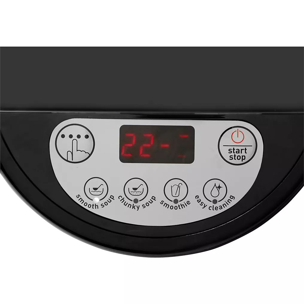 MOULINEX My Daily Soup, Blender chauffant, 4 programmes automatiques 1,2L NOIR, LM542810