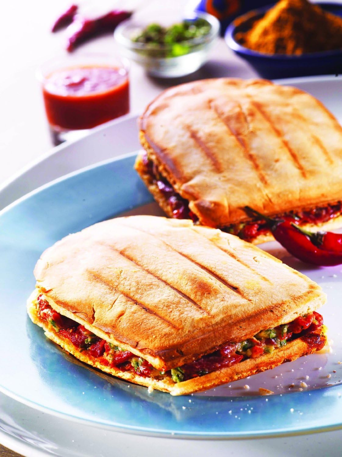 Lot de 2 plaques croque-monsieur compatibles Snack Collection