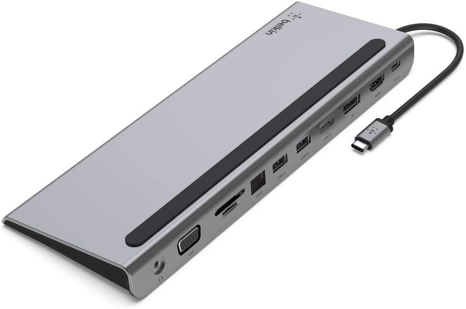 Station d'accueil PC portable Belkin Station d''accueil Multiport USB-C 11-en-1