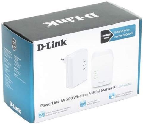Kit CPL D-Link DHP-W311AV 500 Mbit/s avec Wi-Fi N300 - 2 adaptateurs