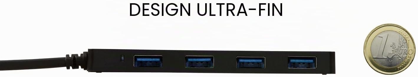 Hub USB-C i-tec fin à 4 ports USB 3.0