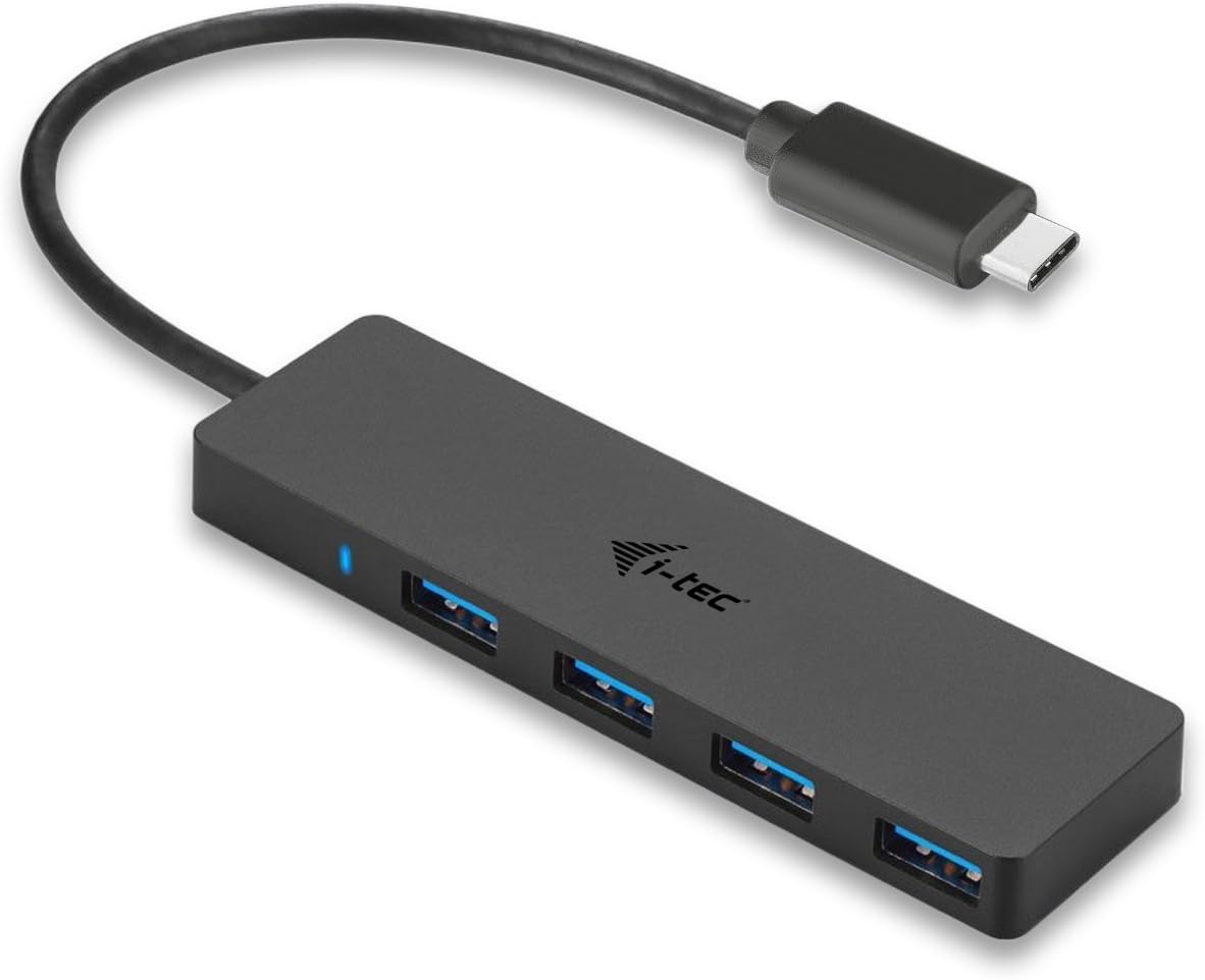 Hub USB-C i-tec fin à 4 ports USB 3.0