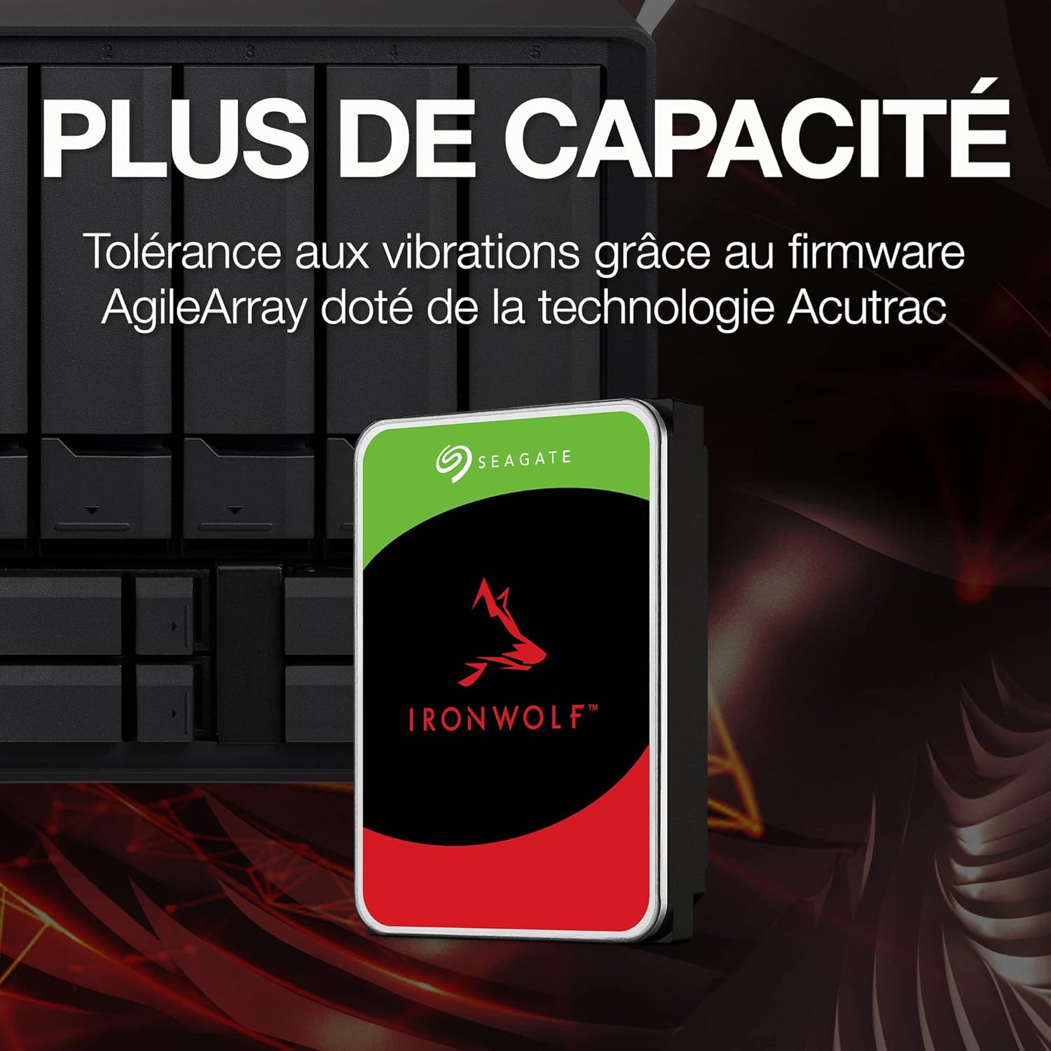 Disque dur interne NAS Seagate IronWolf 1 To 3,5