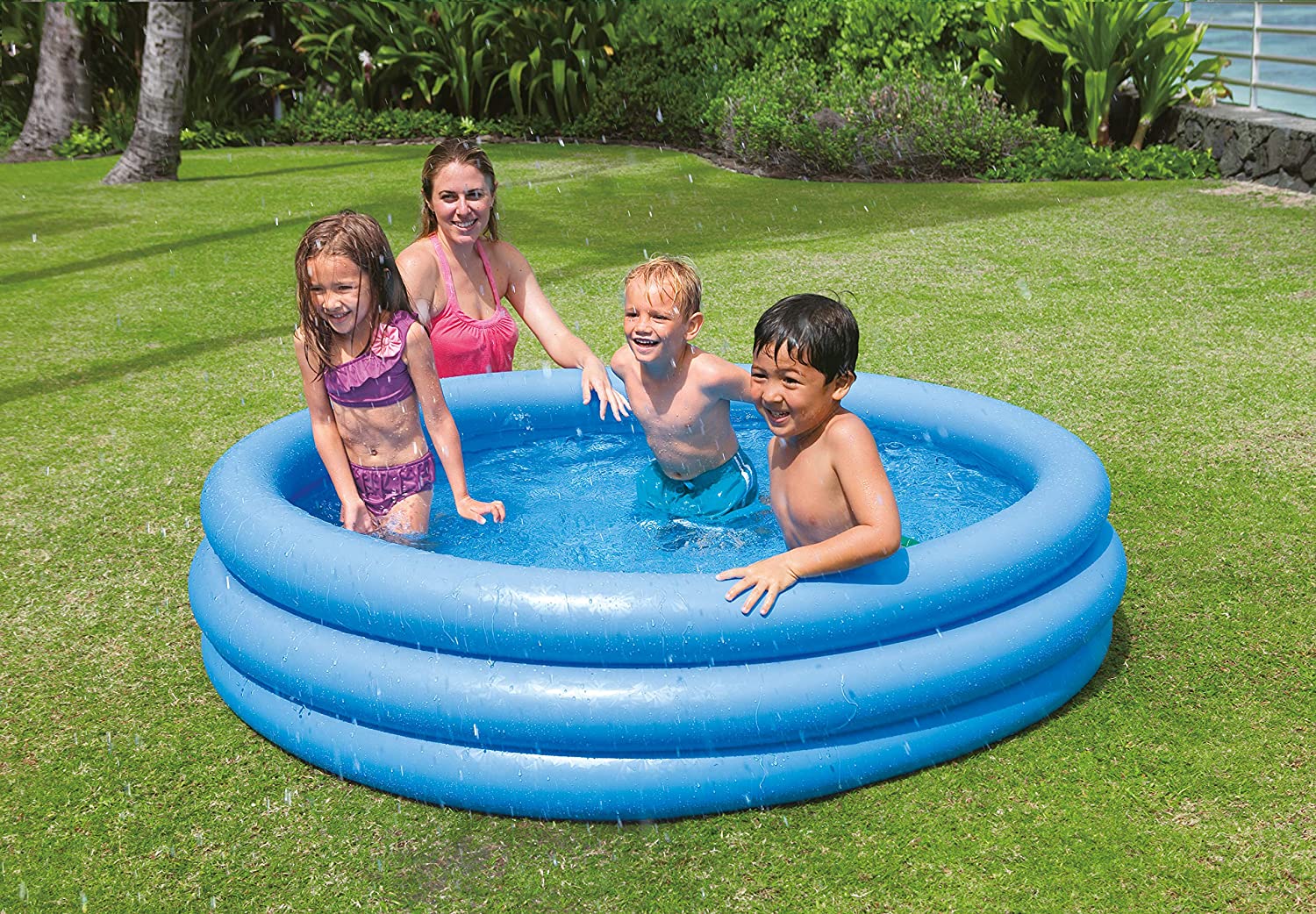  Intex piscinette bleu cristal 