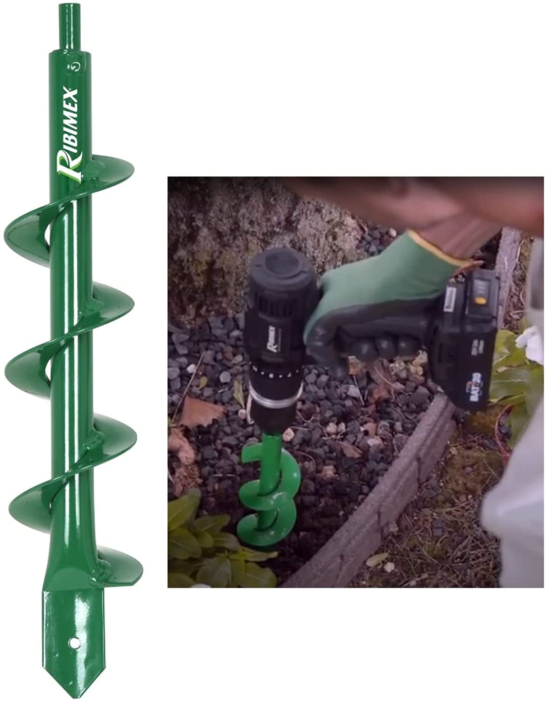  RIBIMEX PRTARPER080 Tarière pour perceuse 