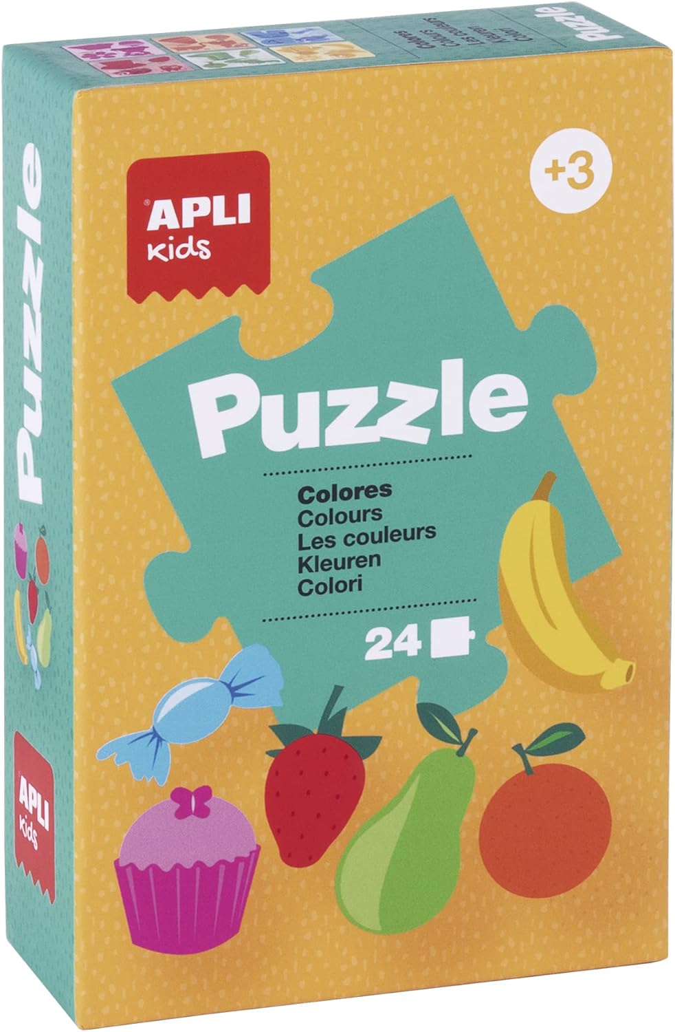  Apli- Lot de 6 Puzzles éducatifs modèles Assortis, Apli13856, Couleurs Assorties 