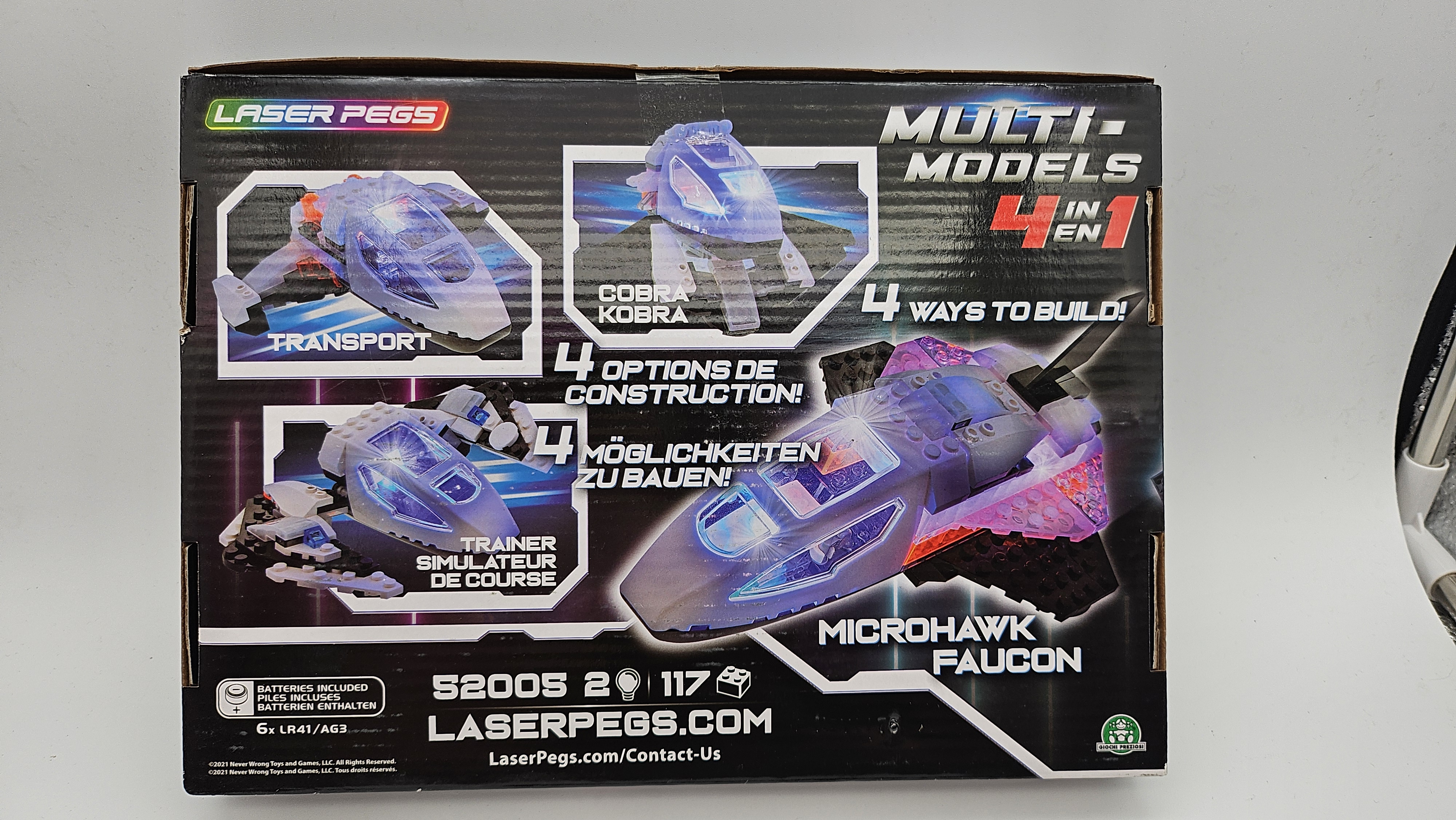 Laser Pegs Microhawk Faucon 4-en-1 dès 8 ans