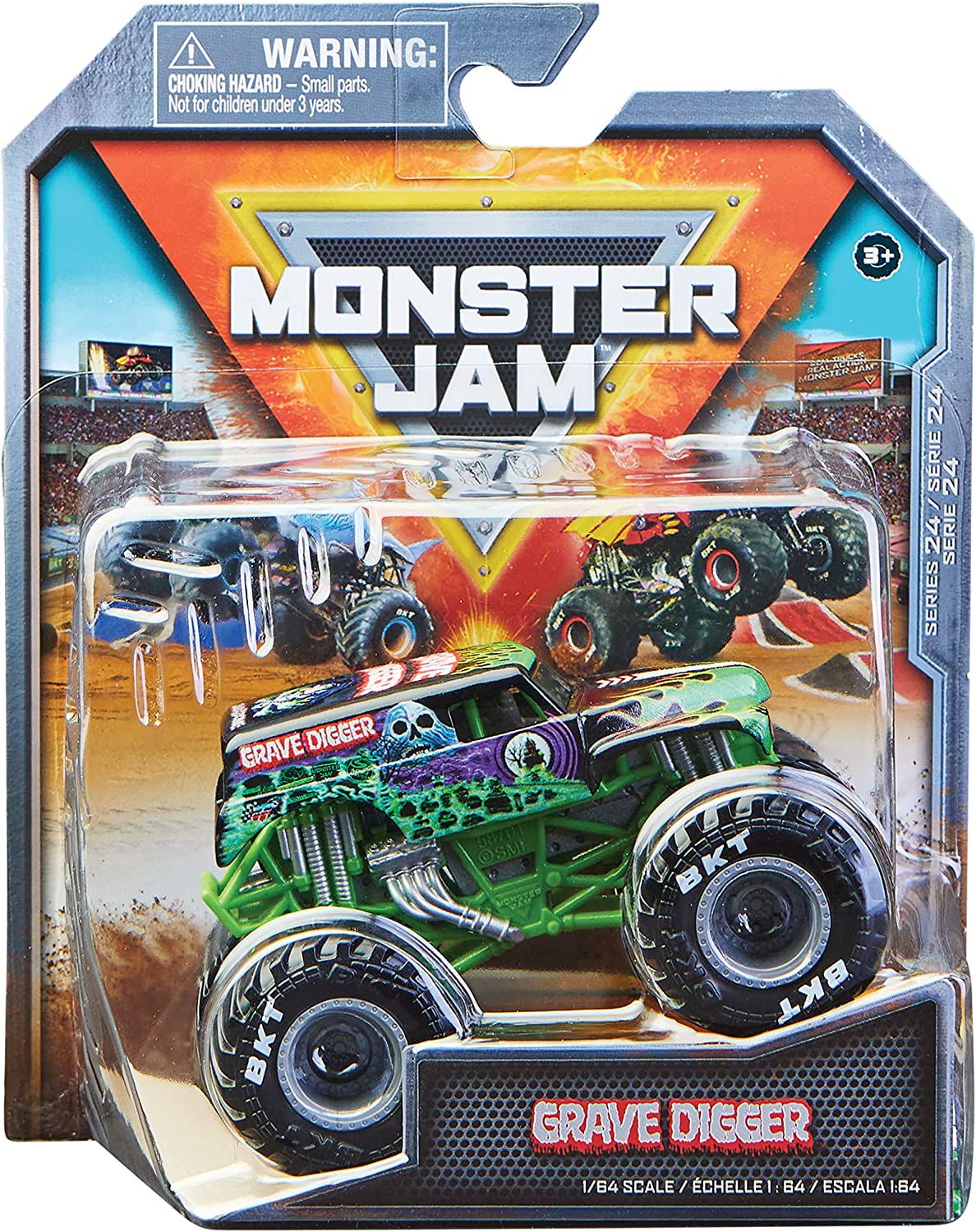 MONSTER JAM - PACK DE 1 VÉHICULE DIE CAST 1:64 - Véhicules Authentiques Monster Trucks Spectacles Monster Jam - À Collectionner - Echelle 1:64 - 6044941 -...