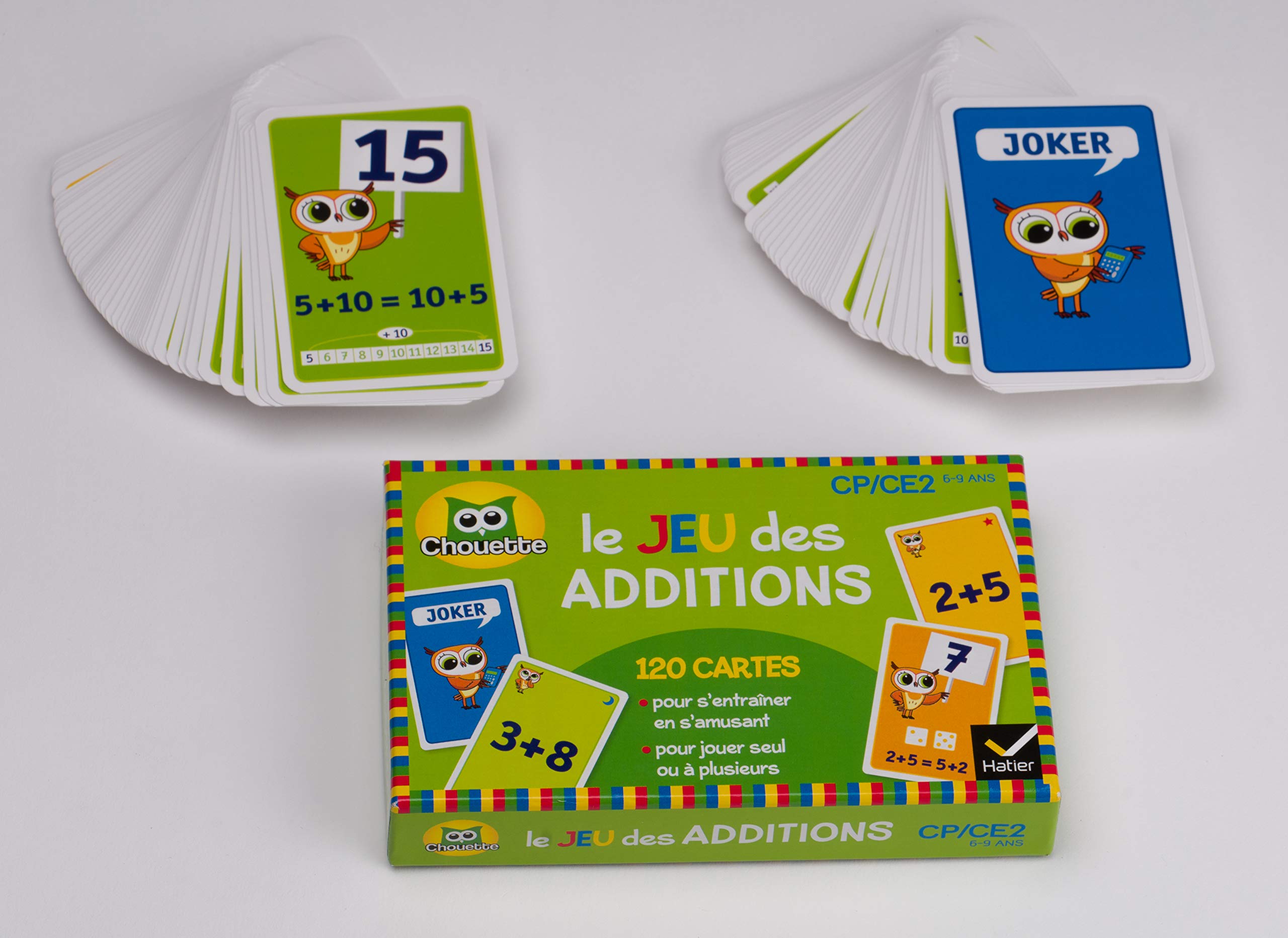 Le jeu des additions CP/CE2. 4 jeux pour s'entraîner en s'amusant ! Avec 120 cartes