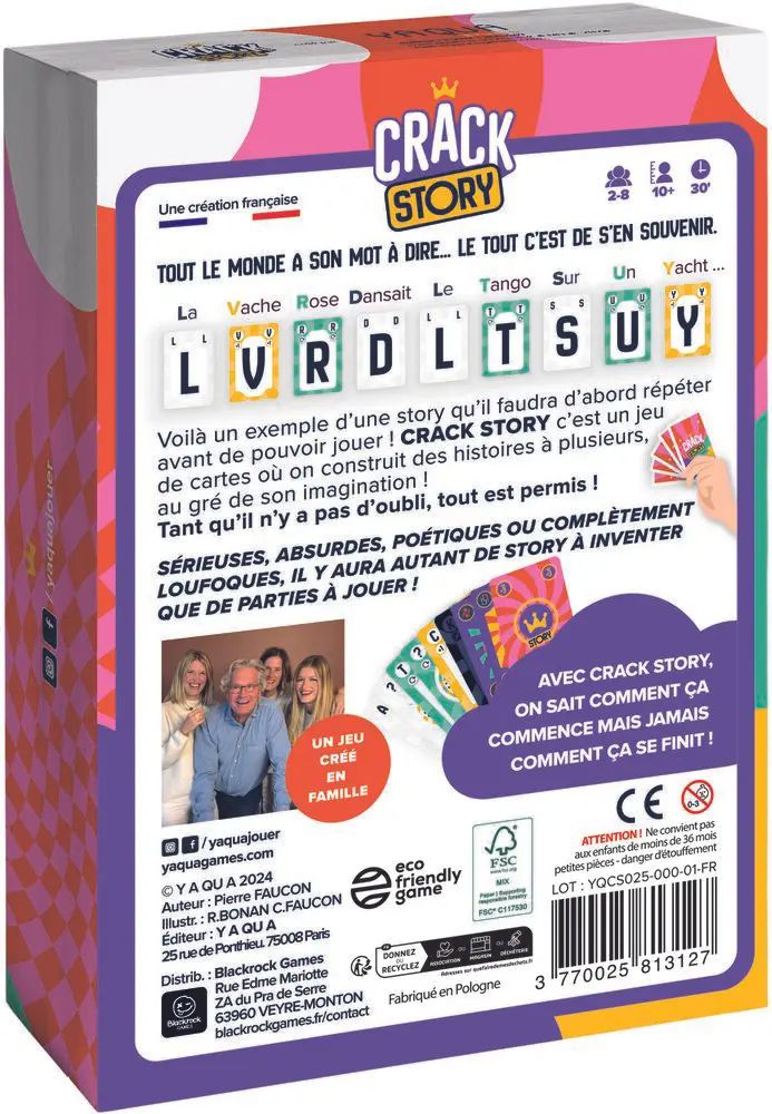Jeu d'ambiance Yaqua Studio Crack Story