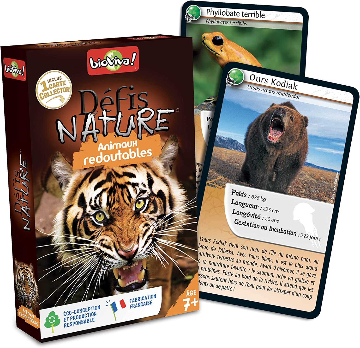 Bioviva Défis Nature Animaux Redoutables - Jeu de société éducatif dès 7 ans
