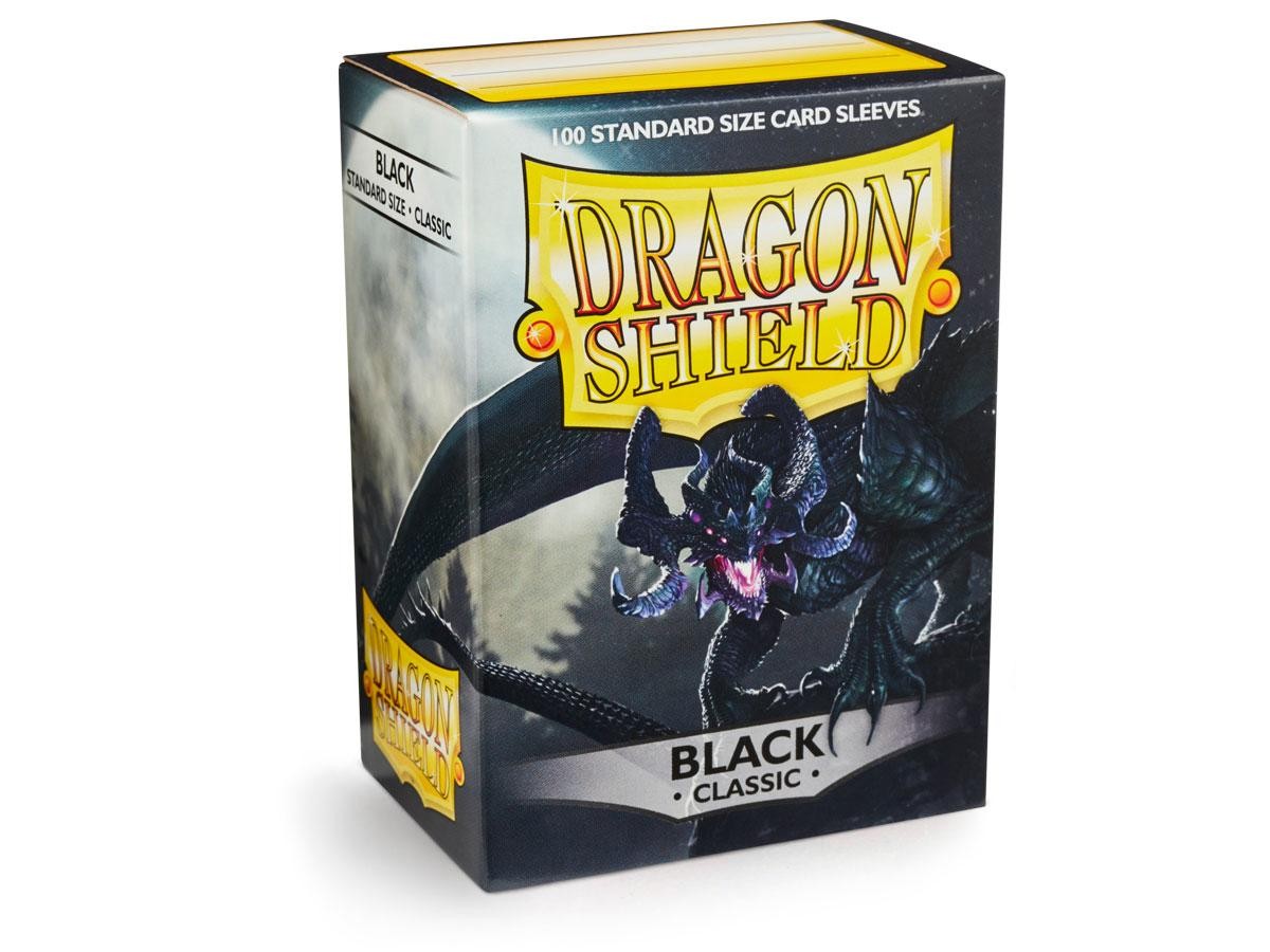 Protèges cartes Dragon Shield noir 