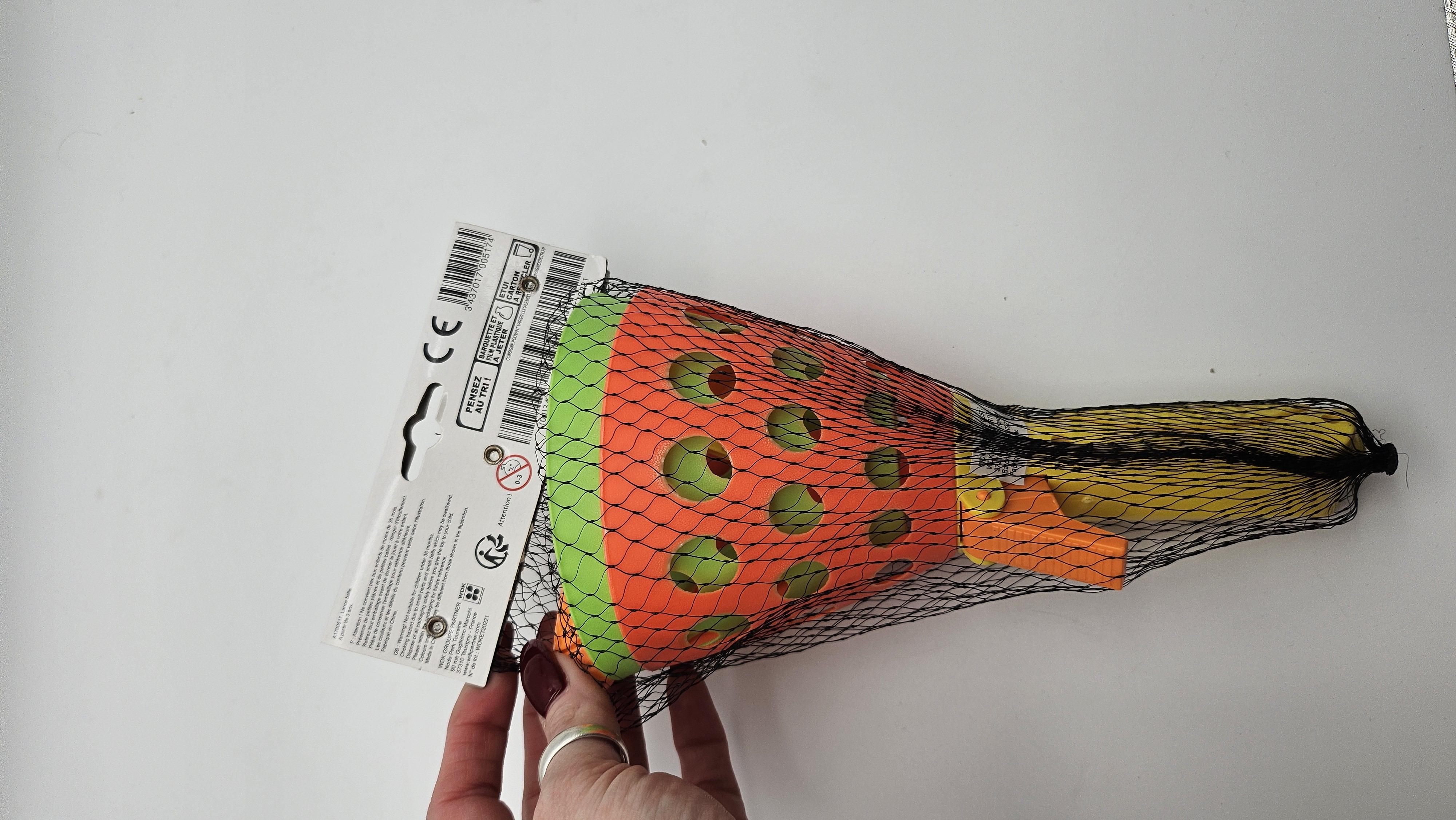 Jeu lance-balle pour enfant dès 3 ans – Hauteur 11 cm