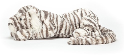 Jellycat Peluche Sacha Tigre neige - 27cm