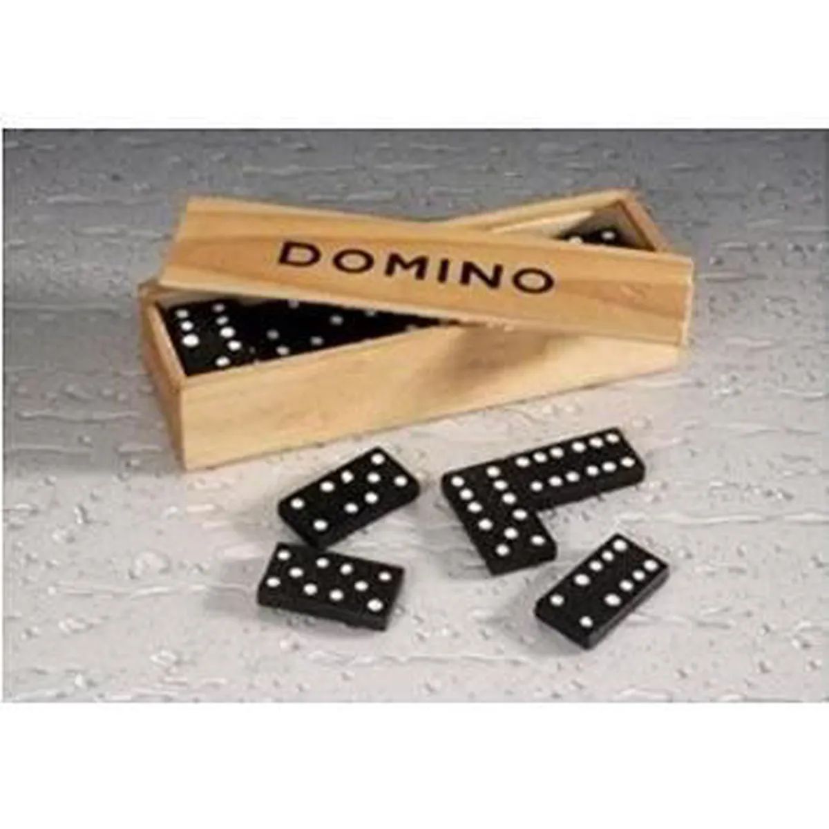 Domino dragon en bois