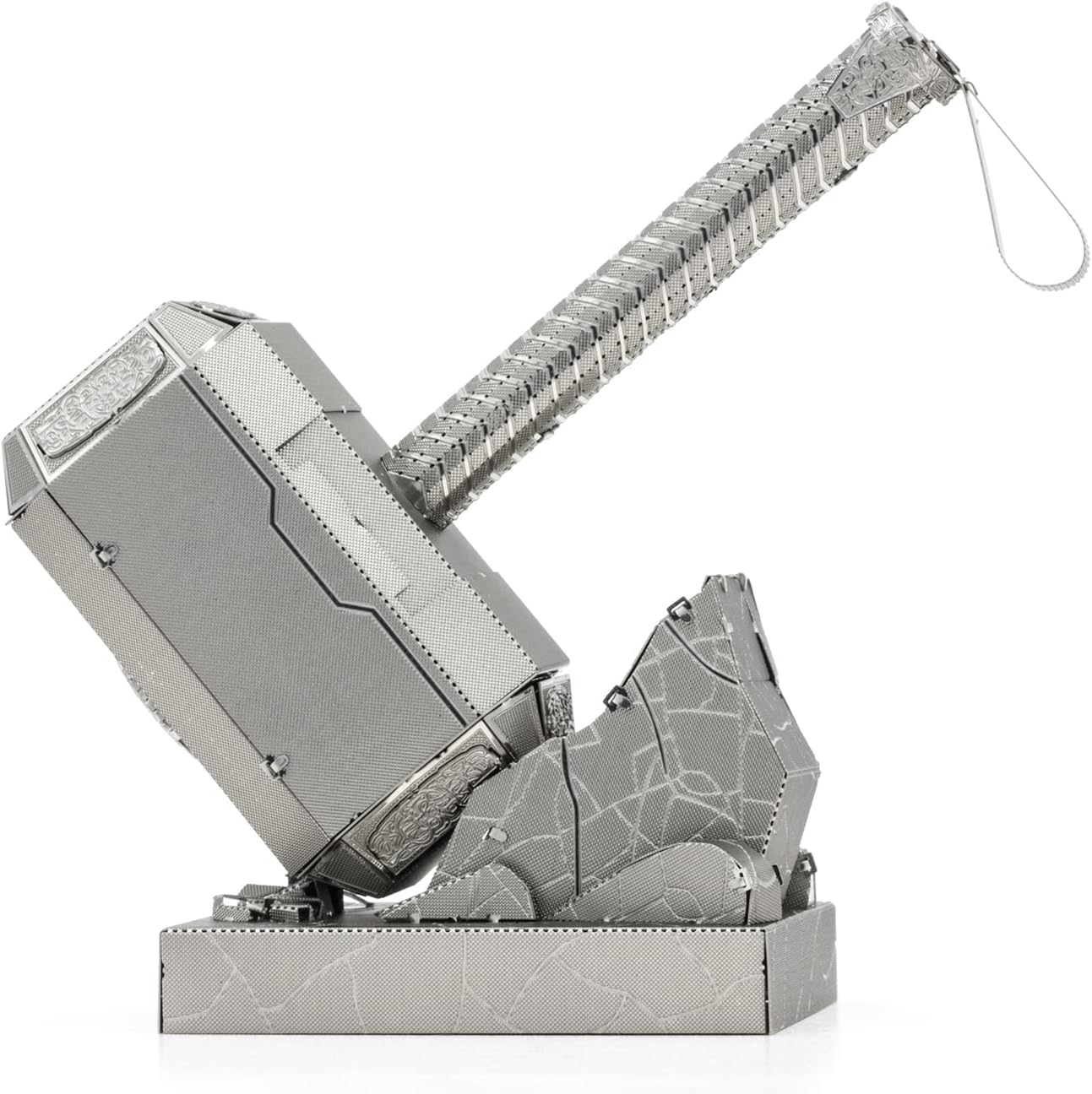 AVENGERS Thor's Hammer Mjolnir Maquette à Construire - 3D - Métal avec 2 feuilles - Sur carte 12x17 cm