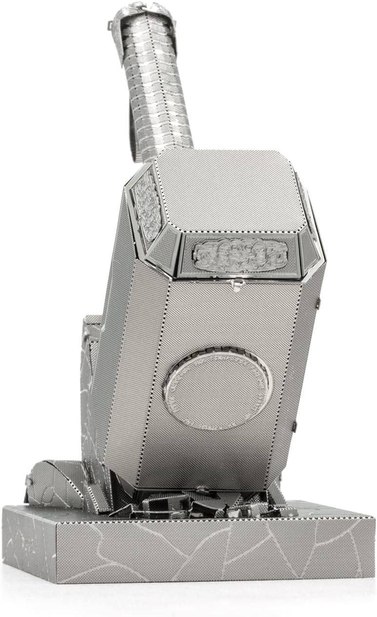AVENGERS Thor's Hammer Mjolnir Maquette à Construire - 3D - Métal avec 2 feuilles - Sur carte 12x17 cm