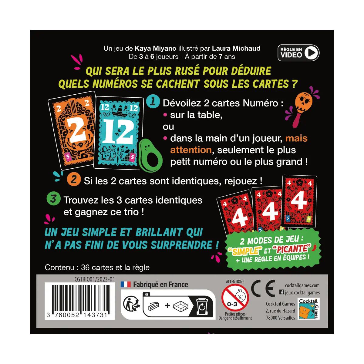 Jeu de société TRIO