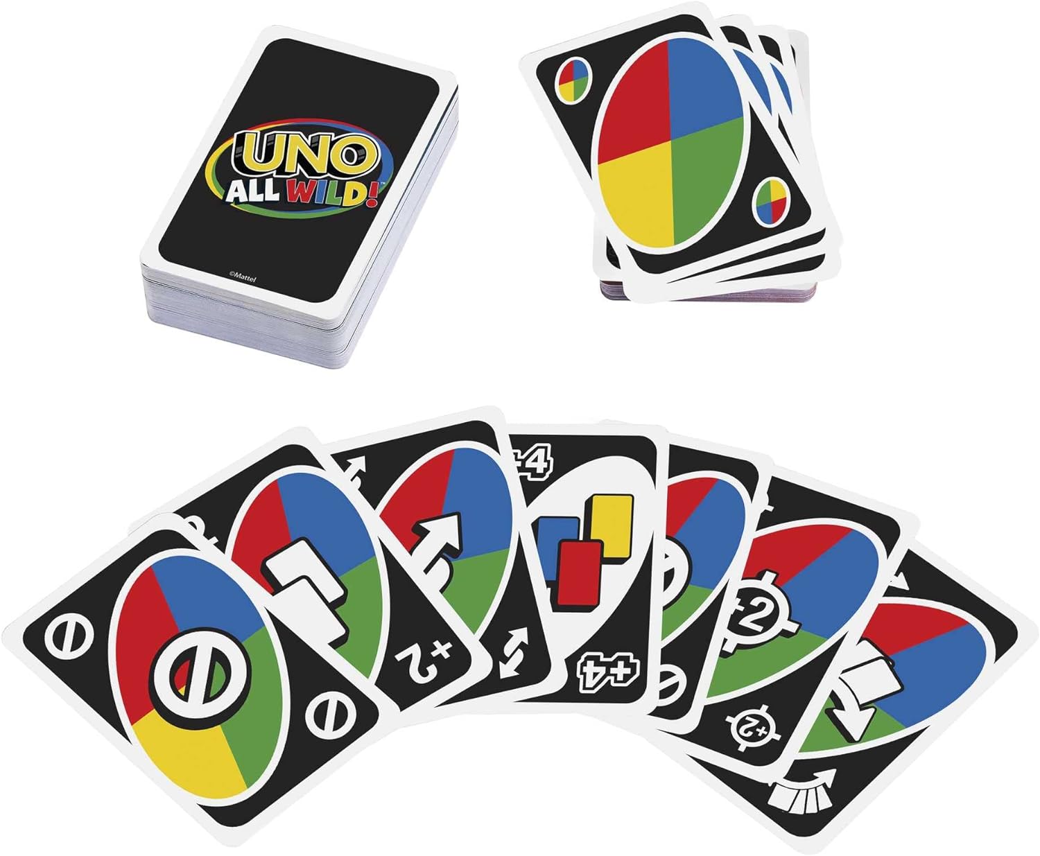 Mattel Games HHL33 Uno All Wild Jeu de société et de Cartes, 2 à 10 Joueurs, dès 7 Ans