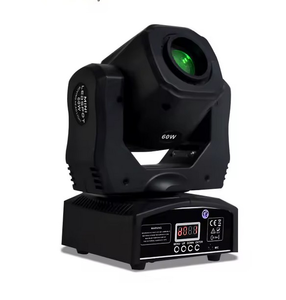 Mini Led Dmx Gobo 60W à tête mobile, éclairage de scène pour Club Dj fête Disco mariage