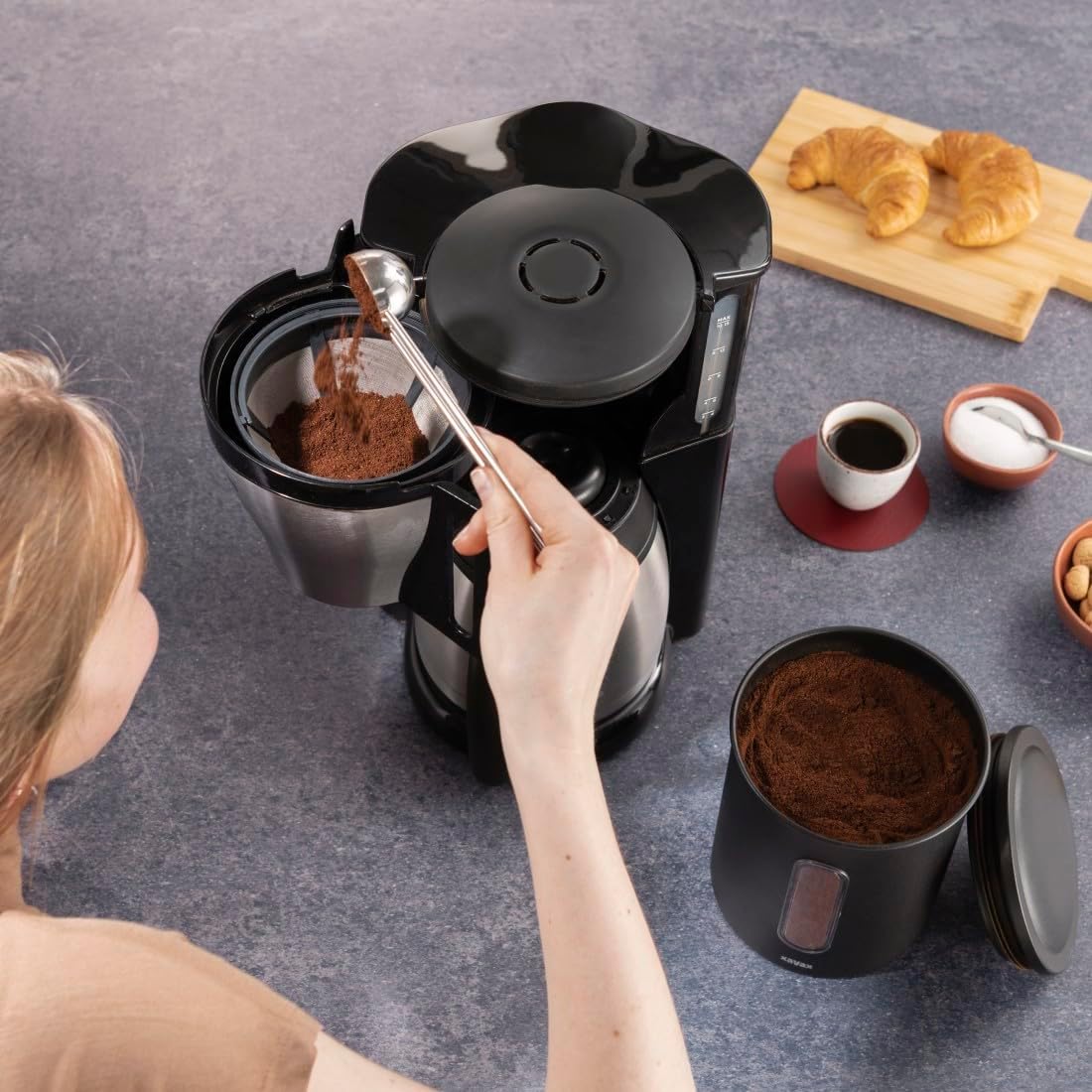 Xavax Pot à café en acier inoxydable