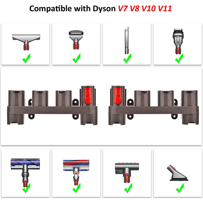 Organisateur et support d'accessoires de type Dyson