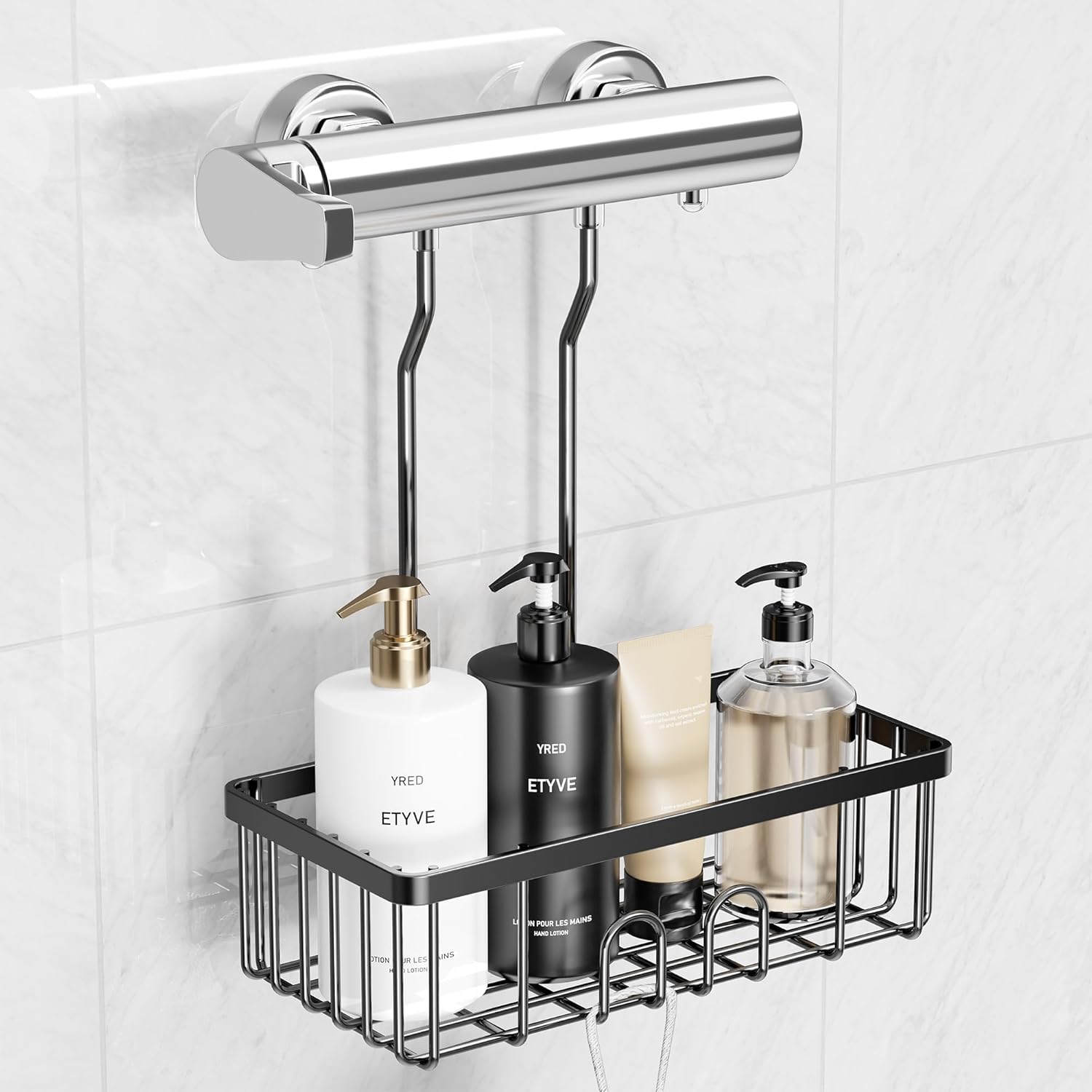 Étagère de douche murale en acier inoxydable