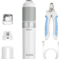 Casifor Lime à Ongle pour Chiens et Chats, Coupe Ongles Electrique Sûr Ultra-Silencieux