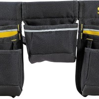 Stanley 1-96-178 Porte Outils en Toile 600 x 600 deniers - Nombreuses Poches - Renforcée avec Rivets en métal - Rembourré Sur l'Arrière pour Plus de...