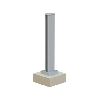 Cache platine pour cloture Klos up! gris zinc