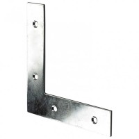 1 équerre d'assemblage plate acier zingué HETTICH, l.100 mm 