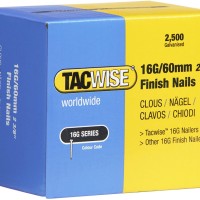 Tacwise 0300 Type 160 Boîte de 2 500 clous de finition 16g/60mm, Argent, 60mm