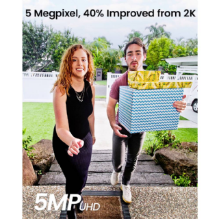 Aosu Sonnette sans Fil avec Caméra HD 5MP, Exterieur Etanche avec Pile, Sonnettes Vidéo avec Radar et PIR Détection, Wi-FI 5/2,4