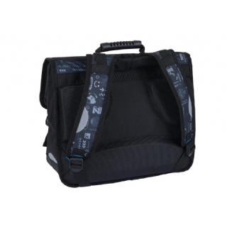 Oberthur - 1 Cartable D38 - Thème Monstre - Dimension 16 x 38 x 34 cm - 2 compartiments 