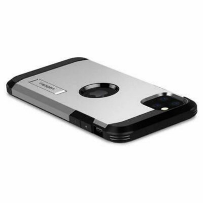 Spigen Coque iPhone 11 Pro [Tough Armor] Triple Protection [Satin Silver] (077CS27241)