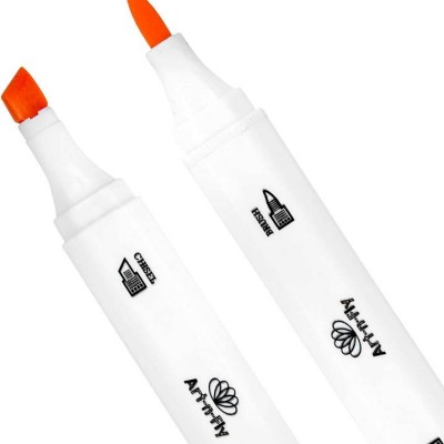 12 Marqueurs Couleur de Peau à Alcool avec double pointe - Brush Markers Professionnels pour dessin manga portrait et coloriage