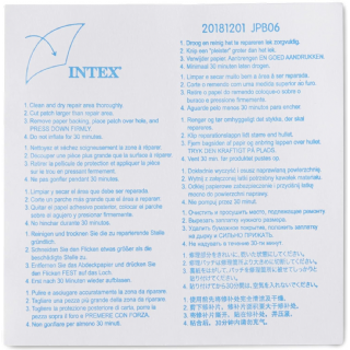 Intex Rustine de réparation 59631NP Transparent 49 x 49 x 0,2 cm 59631NP