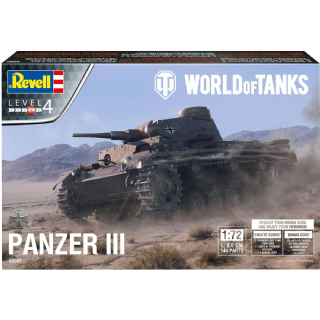 Revell-03501 d'assault PzKpfw.III Ausf.L World of Tanks Char de Combat Maquette, 03501, Incolore 