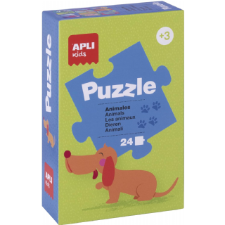Apli- Lot de 6 Puzzles éducatifs modèles Assortis, Apli13856, Couleurs Assorties