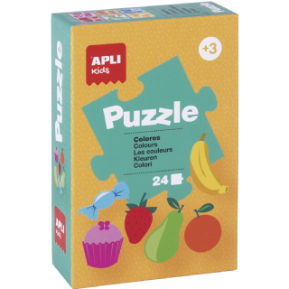 Apli- Lot de 6 Puzzles éducatifs modèles Assortis, Apli13856, Couleurs Assorties