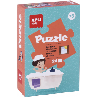 Apli- Lot de 6 Puzzles éducatifs modèles Assortis, Apli13856, Couleurs Assorties