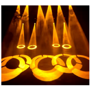 Mini Led Dmx Gobo 60W à tête mobile, éclairage de scène pour Club Dj fête Disco mariage