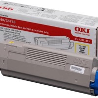  OKI Toner Laser Original 43872305 2000 pages Jaune