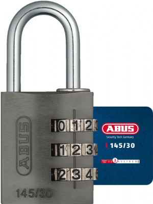 Abus 145/30 Cadenas à combinaison 30 mm Titanium 