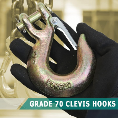 Crochet ouvert 3/8 barré forged g70