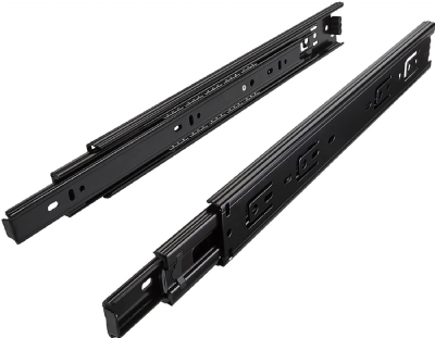 1 paire (2 PIÈCES) SO-TECH® Glissières à Extension Complète Coulisses de Tiroir noires 250 mm (insérées) à Billes